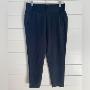 Adidas Women's Black Joggers Medium Cuffed Ankle Sleek Streetwear Athleisure